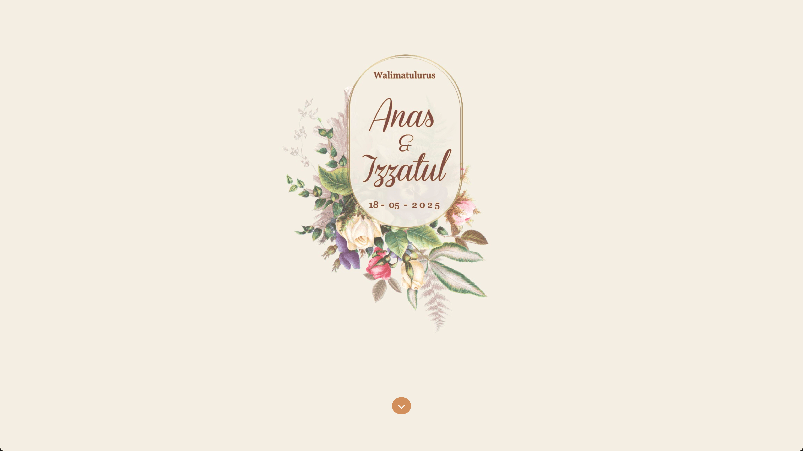 Wedding RSVP product screen 1