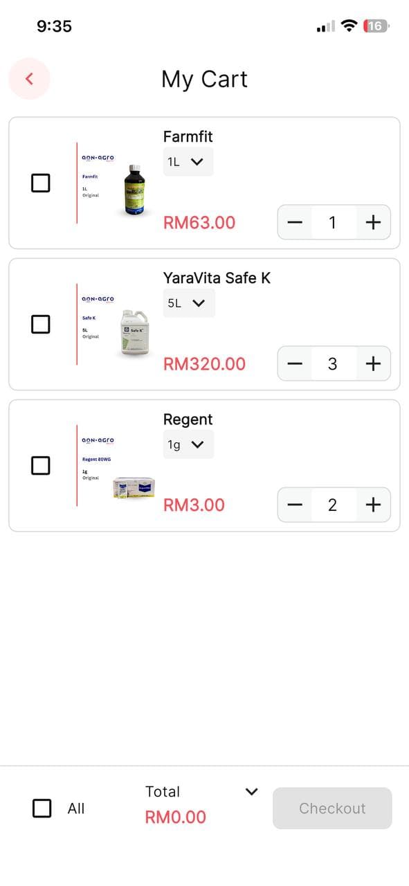 Aonic Agriculture App screen 4